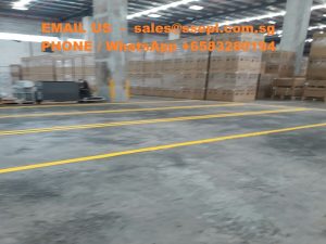 Warehouse floor painting
